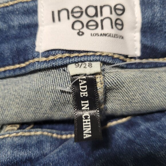 Insane Gene Hi-Rise Girlfriend Jeans Womens Size 28 Stretched Light Wash Denim - Picture 8 of 10